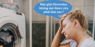 may giat electrolux khong mo duoc cua